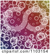 Poster, Art Print Of Background Of Bubbles On Gradient