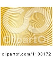 Clipart Sparkly Gold Swirl Background Royalty Free Vector Illustration