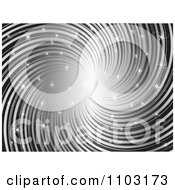 Clipart Sparkly Silver Swirl Background Royalty Free Vector Illustration