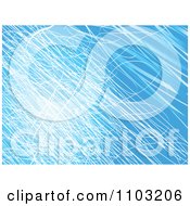 Clipart Blue Background With White Scribbles Royalty Free Vector Illustration