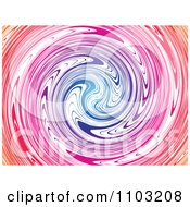 Clipart Pink Red Purple And Blue Swirl Background Royalty Free Vector Illustration