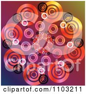 Clipart Background Of Circles Over Gradient Royalty Free Vector Illustration