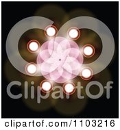 Clipart Abstract Floral Light Fractal 2 Royalty Free Vector Illustration