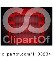 Clipart Film Frame Made Of Red Dots Royalty Free Vector Illustration