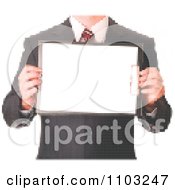 Poster, Art Print Of Pixelated Business Man Holding A Clipboard Made Of Dots