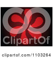 Clipart Spiral Made Of Red Dots Royalty Free Vector Illustration