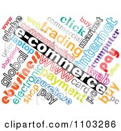 Poster, Art Print Of Collorful E Commerce Word Collage