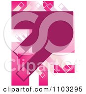 Poster, Art Print Of Abstract Pink Background With Copyspace