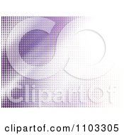 Poster, Art Print Of Background Of Purple Halftone Dots