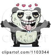 Clipart Loving Ugly Panda Royalty Free Vector Illustration by Cory Thoman