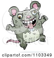 Poster, Art Print Of Jumping Ugly Rat