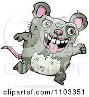 Poster, Art Print Of Running Ugly Rat