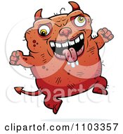 Poster, Art Print Of Jumping Ugly Devil