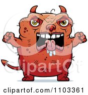 Poster, Art Print Of Angry Ugly Devil