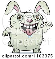 Poster, Art Print Of Waving Ugly Rabbit