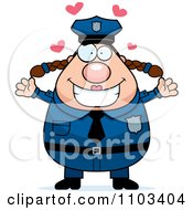 Poster, Art Print Of Loving Chubby Caucasian Police Woman