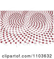 3d Red Dot Fibonacci Array Pattern