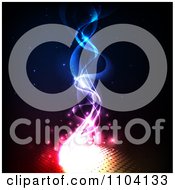 Clipart Magical Fire With Orbs And Smoke Royalty Free Vector Illustration by TA Images