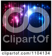 Clipart Magic Background Of Glowing Orbs And Streaks Of Pink Purple And Blue Light Royalty Free Vector Illustration
