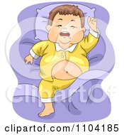 Poster, Art Print Of Overweight Brunette Boy Sleeping And Drooling