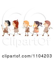 Poster, Art Print Of Stone Age Cave Children