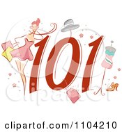 Poster, Art Print Of Shopping 101 Icon With A Consumer And Apparel