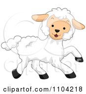 Poster, Art Print Of Cute Happy Lamb