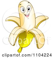 Clipart Happy Banana Royalty Free Vector Illustration