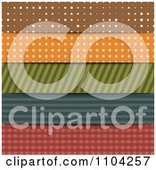 Poster, Art Print Of Patterned Designs In Dots Stripes And Gingham