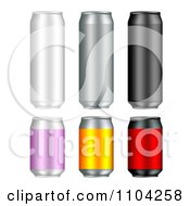 3d Tall And Short Aluminum Cans