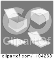 Poster, Art Print Of 3d White Boxes And Packages