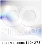 Clipart Blurred Background Of Glowing Light Orbs And Flares Royalty Free Vector Illustration