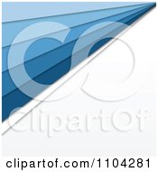 Poster, Art Print Of Background Of Blue Linse And White Copyspace