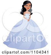 Beautiful Beauty Queen Woman Posing In A Purple Ball Gown