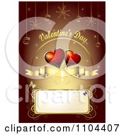 Poster, Art Print Of Romantic Heart Background With Valentines Day Text 3