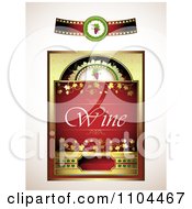 Poster, Art Print Of Red Wine Label Design Elements 2