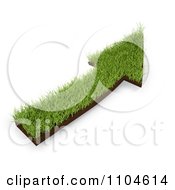 Clipart 3d Grassy Arrow 3 Royalty Free CGI Illustration