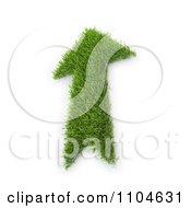 Poster, Art Print Of 3d Grassy Arrow 2