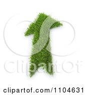 Clipart 3d Grassy Arrow 2 Royalty Free CGI Illustration