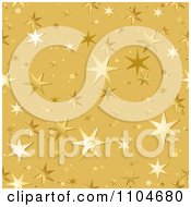 Poster, Art Print Of Seamless Gold Star Background Pattern