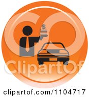Poster, Art Print Of Orange Car Sales Icon