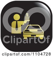Black And Gold Car Sales Icon