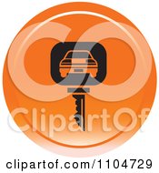 Clipart Orange Rental Car Key Icon Royalty Free Vector Illustration