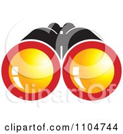 Poster, Art Print Of Binoculars With Orange Lenses