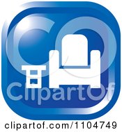 Clipart Blue Furniture Store Icon Royalty Free Vector Illustration by Lal Perera