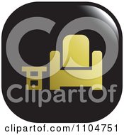 Clipart Black And Gold Furniture Store Icon Royalty Free Vector Illustration by Lal Perera
