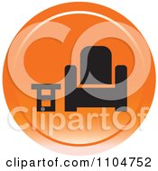 Clipart Orange Furniture Store Icon Royalty Free Vector Illustration by Lal Perera