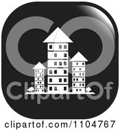 Poster, Art Print Of Black And White Investment Property Apartment Building Icon