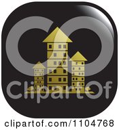 Black And Gold Investment Property Apartment Building Icon