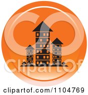 Orange Investment Property Apartment Building Icon